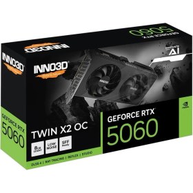 Resim INNO3D Geforce Rtx 5060 Twın X2 Oc V2 8gb Gddr7 128BIT Dlss 4 Ekran Kartı 