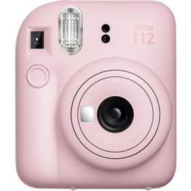Resim Fujifilm Instax Mini 12 Pembe Fotoğraf Makinesi - 20'li Film - Kıskaçlı Resim Standı ve Silikon Kılıf Seti 