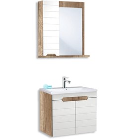 Resim 65 Cm Olimpos Rönesans Meşe Banyo Dolabı Takımı 153*65*OLMPS.004-VR8235 