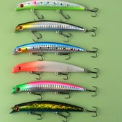 Resim Uzun Atış Yemleri için Dahili Zilli 12cm/15.5g Yüzen Su Yemi Deniz Balıkçılığı Balıkçılık Ekipmanları 