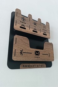 Resim AHWART Apartman Ortak Fatura Ve Posta Kutusu Ahşap Renk Posta ve Fatura Kutusu ( Site İsmi Eklenebilir ) 