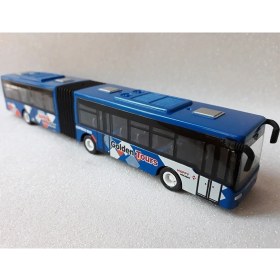 Resim Hepsilazım Şehir Otobüs Oyuncak Çek Bırak Metal Körüklü Yolcu Otobüsü Metrobüs 22 Cm 