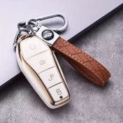 Resim TPU Araba Uzaktan Kumanda Anahtarlık Kılıfı Kapak Kabuk BYD Atto 3 Han EV Dolphin Sea Leopard 4 Düğmeli Uzaktan Kumanda Koruma Kapak 