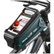 Resim Wondernest Yp0707275 Yeşil Bisiklet Telefon Tutucu Siyah Saklama Çantası, Renkli Dokunmatik Ekran Koruyucu, 2.5l Kapasiteli Spor Aksesuar Çok Renkli 