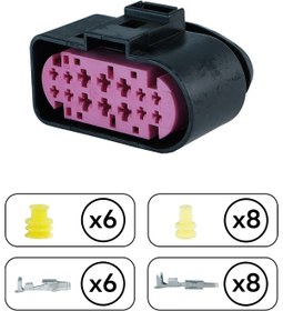 Resim TE Connectivity Far Soketi 14 Pin Kablosuz 