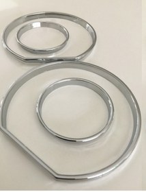 Resim NOS Bmw E34 Gösterge Krom Halkası, Bmw E34 Kadran Çerçevesi, Bmw Gösterge Çerçevesi 