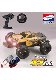 Resim Haıboxıng 1/16th Scale 4wd Brushless Truck Uzaktan Kumandalı Araba Rtr Sarı + 1500 Mah 7.4v 2s 30c Lipo Batarya 