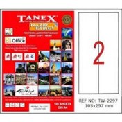 Resim Tanex Tw-2297 105X297MMx100Ad.Lazer Yazıcı Etiketi 