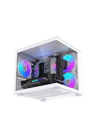 Resim Hiper Akvaryum Cube 3x Rgb Fan M-atx Gaming Bilgisayar Kasası 