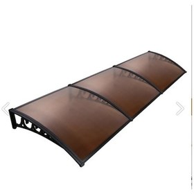 Resim Kapı Pencere Üstü Pratik Sundurma 360 X 80 Cm Siyah Siyah 