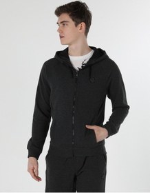 Resim Colin's Slim Fit Kapüşonlu Antrasit Erkek Ceket CL1056951_Q1.V2_ANM Antrasit Melanj 