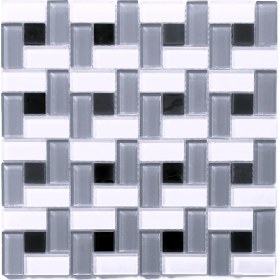 Resim MozaiKristaL Mutfak Tezgah Arası, Banyo, Havuz, Sauna, Zemin, Duvar ve Tüm Yüzeyleri Için Kristal Cam Mozaik. Cam Ebatı: 23X23X4X4 Mm. File Ölçüsü: 30X30CM. (1 Kutu=11 File=1m2 Fiyatıdır ) 