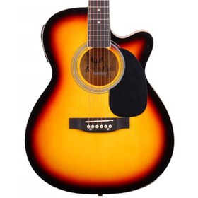 Resim Angel AFG100CE-SB Sunburst Cutaway Elektro Akustik Gitar 