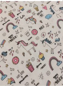 Resim 120 X 120 Pazen Örtü Battaniye Unicorn Çok Renkli 