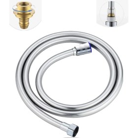 Resim 170CM Pvc Banyo Duş Hortumu - G1/2 Bağlantılı, Yüksek Basınç Dayanımlı, Esnek ve Dayanıklı, 2 Yıl Garantili, 3 Adet Kauçuk Conta ile 