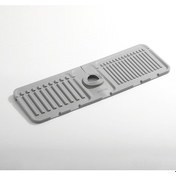 Resim Reedark Gri Silikon Egimli Süzme Ped: Lavabo Faucet Anti-splash Sulama Ve Su Akışı Kontrol Matı - Kırpılabilir, Dayanıklı, Mutfak/banyo Kullanımı 