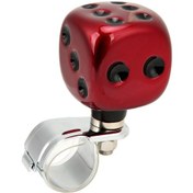 Resim Reedark Araç Direksiyon Spinneri Kolu - Dice Desenli Geri Kolu, Yönlendirme Dayanımasını Azaltır, Araçlar Kamyonlar Traktörler İçin Uygun, Kırmızı Kırmızı 