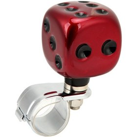 Resim Reedark Araç Direksiyon Spinneri Kolu - Dice Desenli Geri Kolu, Yönlendirme Dayanımasını Azaltır, Araçlar Kamyonlar Traktörler İçin Uygun, Kırmızı Kırmızı 