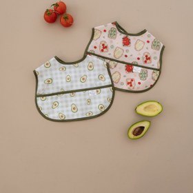 Resim Oh La La Koala For Little Ones Yeşil Biyeli 2li Sıvı Geçirmez Mama Önlüğü 6-36 AY 