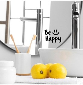 Resim Be Happy You're Beautiful You Look Great Dekoratif Duvar Ayna Cam Dekor Yazı Sticker 3'lü 