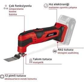 Resim AyrStore Akülü Raspalama Makinesi Tc-Mg 18 Li-Solo Power X-Change (Li-Ion, 18 V, Manyetik Alet 
