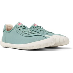 Resim CAMPER Kadın Yeşil Rahat Spor Ayakkabı Kauçuk Dış Taban yürüyüş sneakers comfort Bağcıklı Twins 