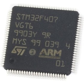 Resim Stm32f407vgt6 Microcontroller Lqfp100 Dsp Fpu Arm Cortex-m4 32 Bit Mcu 1 Mbyte Flash 168mhz Cpu 
