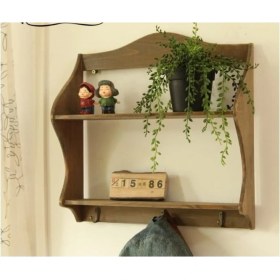 Resim Hommy Vintage Lake Mutfak Rafı Terek 