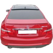 Resim Mercedes E Coupe Uyumlu Cam Üstü Spoiler Boyasız Fiber 