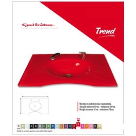 Resim Cam Lavabo Trend Modeli 90 x 56 CM 