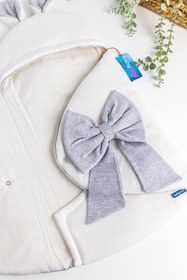 Resim Babymod Fiyonk Süslemeli Kız Bebek Kundak 