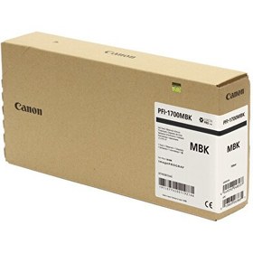 Resim PFI-1700 MBK (Matt Black) Mat Siyah Plotter Orijinal Mürekkep Kartuş 700 ml. (0774C001) 