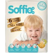 Resim Soffio Extra Large Çocuk Bezi 20'li 16+ kg 