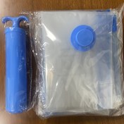 Resim 4 Adet Ekstra Büyük Vakum Saklama Torbaları Seti, Boyut 40.01x59.99 cm El Pompası ile - Yer Tasarrufu Sağlar, Sızdırmaz Kompresyon, Toz Geçirmez ve Nem Geçirmez, Yurtlar, Dolaplar ve Taşınma için Uygun 