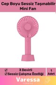 Resim VARESSA Premium Seri Usb Şarjlı 3 Kademeli Sessiz Taşınabilir Mini Fan Pervaneli Soğutucu Küçük Vantilatör 