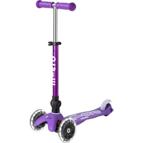 Resim Micro Mini Deluxe Foldable 3 Tekerlekli Scooter Led Mor - Mor / 2-5 Yaş 