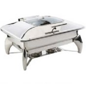 Resim ÖZTİRYAKİLER 9 LT CHAFİNG DİSH 1/1 AYAKLI-CAM KAPAKLI CDRT90GLMWC 