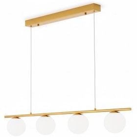 Resim RONİSU AYDINLATMA Fiorenza 4 Camlı Sıralı Yemek Masası Avize RA-AVZ- 6892-50-73 