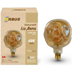 Resim Orbus Dekoratif LED Ampul Amber 4W 320LM ETA150 