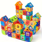 Resim DIY Yapı Blokları Seti, 50/100 Büyük Yaratıcı Birleştirme Tuğlaları, Çocuklar için Temel İnşaat Araçları, Sınıf Ödülleri, 6-12 Yaş Çocuklar İçin Doğum Günü Hediyesi - Eğitici Oyuncak 