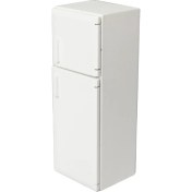 Resim Lillian 1/12 Bebek Evi Minyatür Ahşap Çift Kapılı Buzdolabı Simülasyonu Buzdolabı Modeli Bebek Evi Dekorasyonu Için Beyaz (Yurt Dışından) 