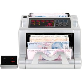 Resim Premium Plus Gold Mix Karışık Para Sayma Makinesi, TL ve Euro Karışık, Usd Adet Sayım + Müş. Ekranı +Konuşma 