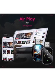 Resim EverBox Q1 3in1 Kablosuz Carplay Adaptörü | Ekran Yansıtma Telefon Kontrolü | Sadece Apple iOS iPhone için 