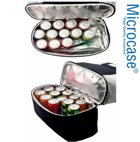 Resim 2 Katlı 50lt Termal Buzluk Bölmeli Plaj Seyahat Çantası Al4519 Siyah 