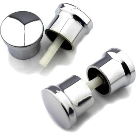 Resim 2 Takım Duşakabin Kulpu 2 Kapaklık Duşakabin Kulp Krom 2 Iç 2 Dış Çift Kapak Topuz Kulp 