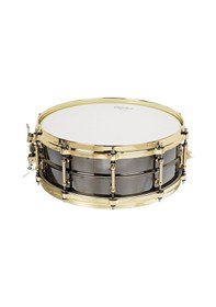 Resim Ludwig Lb416bt Black Beauty Trampet 5x14 Pirinç Tüp Lugs Lüks Görünüm 