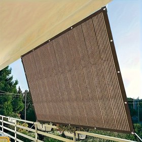 Resim UV Koruma Kahverengi PE Gölgelik - Grommets ile Dayanıklı Açık Güneşlik Seyahat, Piknik ve Havuz Kenarı için - Çoklu Boyutlar Mevcut, Açık Veranda Mobilyası|Nefes Alabilen Kumaş|UV Koruma 