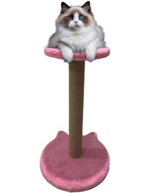 Resim PETiTOYS Kulaklı Oturaklı 54 Cm Kedi Tırmalama Tahtası 