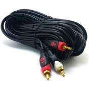 Resim Electroon 2Rca-3.5Mm Stereo Kablo 10Metre Gold 