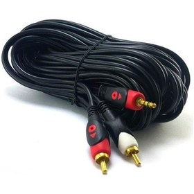 Resim Electroon 2Rca-3.5Mm Stereo Kablo 10Metre Gold 